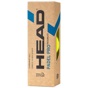 HEAD PRO PRESSURELESS HIGH ALTITUDE PADEL BALLS