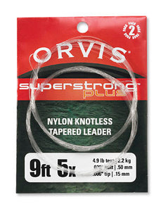 Orvis Super Strong Plus Knotless Leader 2PK 7.5' 3X