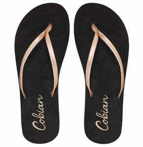 COBIAN WOMEN'S SHIMMER FLIP FLOP